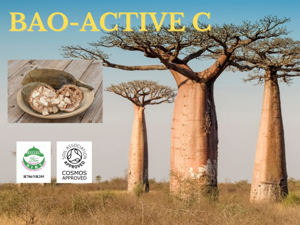 Bao-Active C สารสกัด Propanediol ของผล Adansonia digitata อุดมด้วยVitaminCและสารต้านอนุมูลอิสระสูง บำรุงผิวนุ่ม ชุ่มชื้น ลดเลือนริ้วรอย
